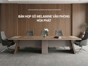 bàn họp gỗ melamine văn phòng