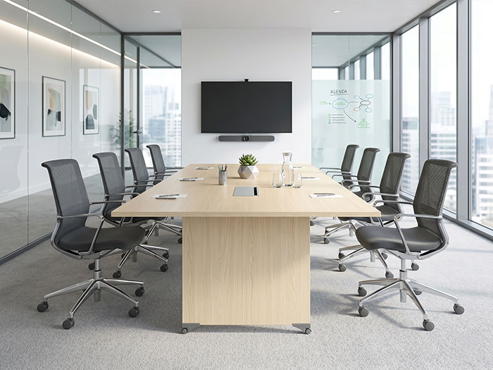 bàn họp gỗ melamine văn phòng