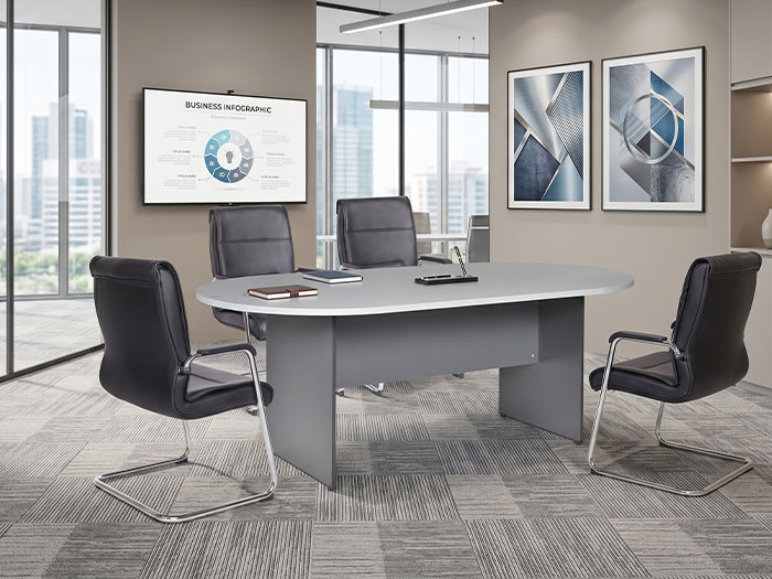 bàn họp gỗ melamine văn phòng