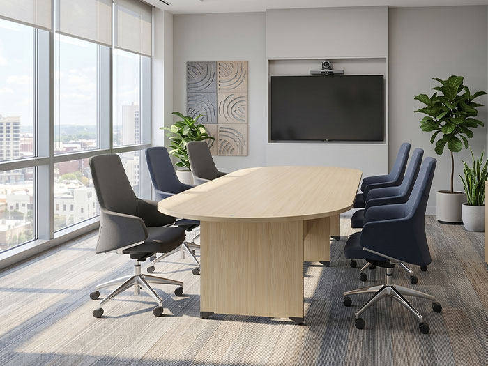 bàn họp gỗ melamine văn phòng