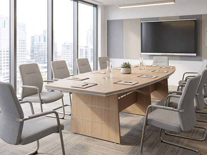 bàn họp gỗ melamine văn phòng