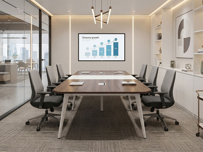 Bàn họp văn phòng oval