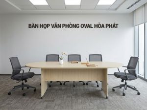 Bàn họp văn phòng oval