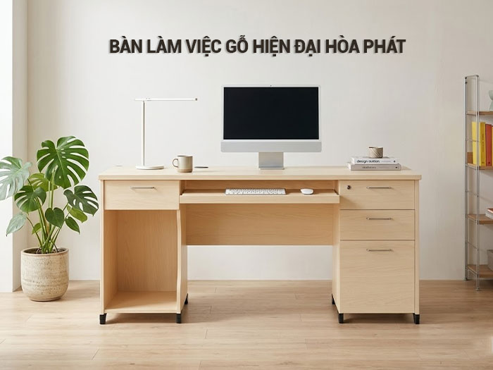 Bàn làm việc gỗ hiện đại