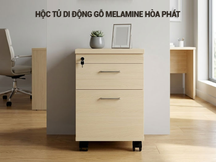 Hộc tủ di động gỗ melamine
