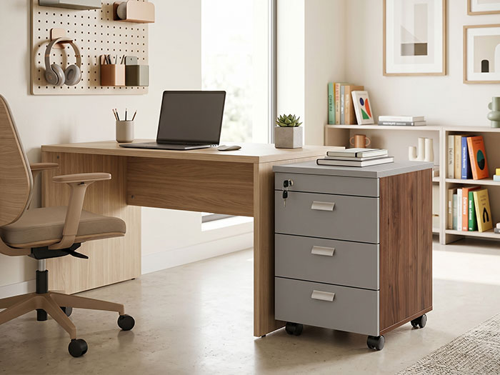 Hộc tủ di động gỗ melamine