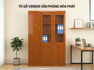 Tủ gỗ veneer văn phòng