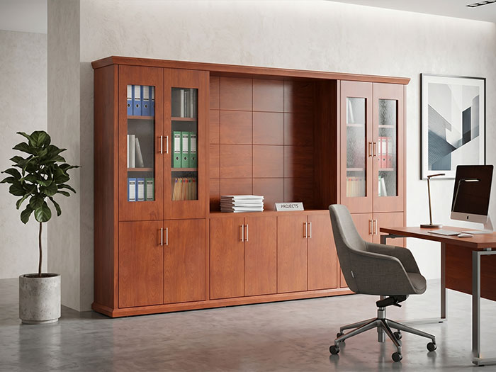 Tủ gỗ veneer văn phòng