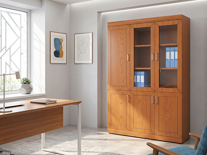 Tủ gỗ veneer văn phòng