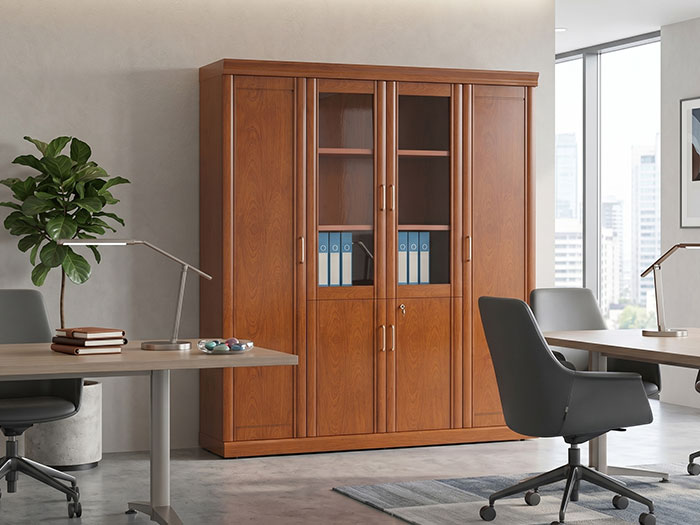 Tủ gỗ veneer văn phòng