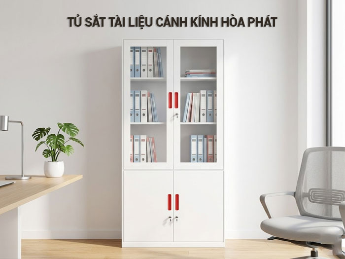 Tủ sắt tài liệu cánh kính