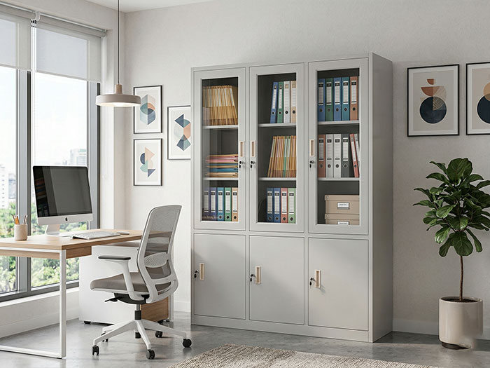 Tủ sắt tài liệu cánh kính