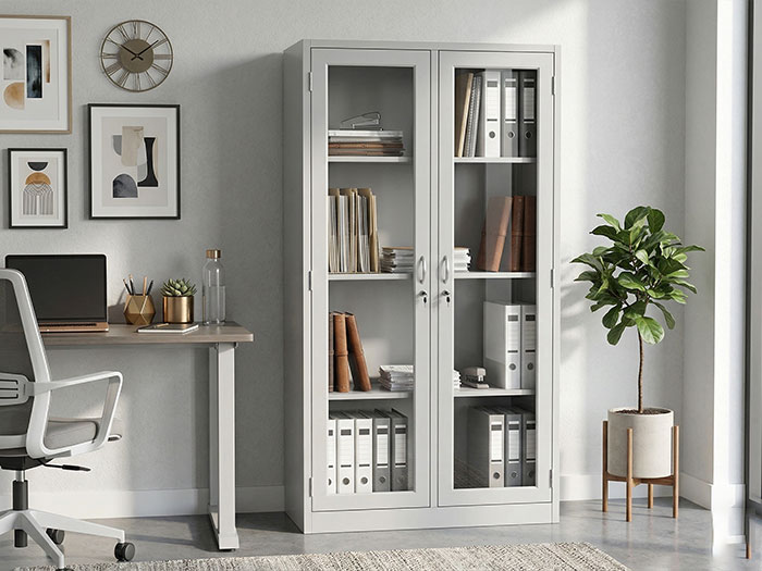 Tủ sắt tài liệu cánh kính