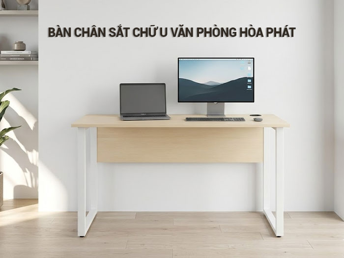 Bàn chân sắt chữ U văn phòng