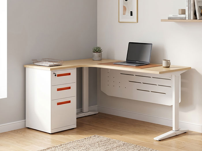 Bàn làm việc chữ L góc tường