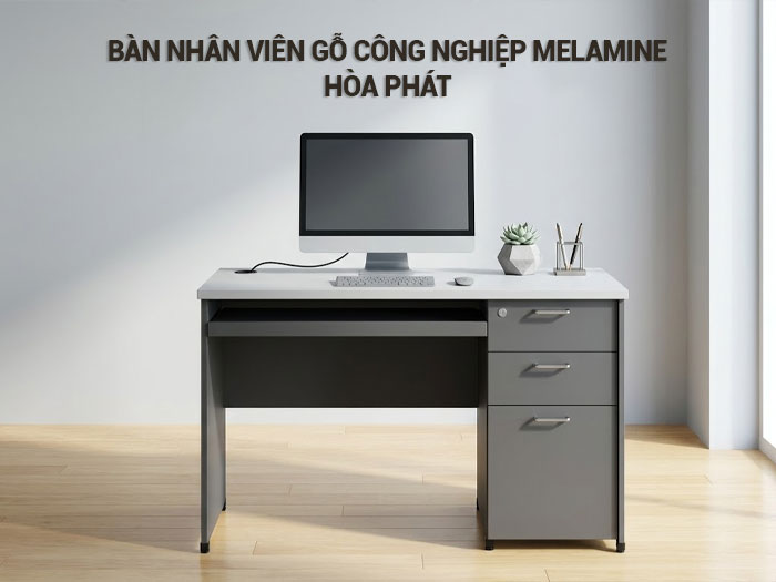 Bàn nhân viên gỗ công nghiệp melamine
