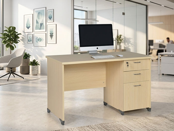 Bàn nhân viên gỗ công nghiệp melamine