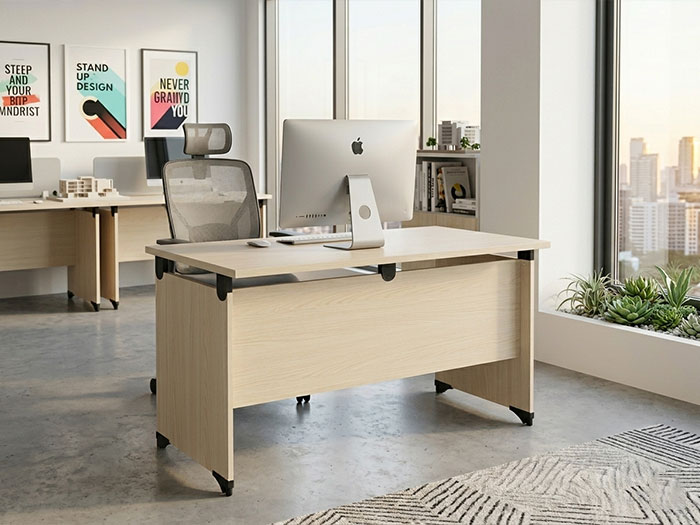 Bàn nhân viên gỗ công nghiệp melamine