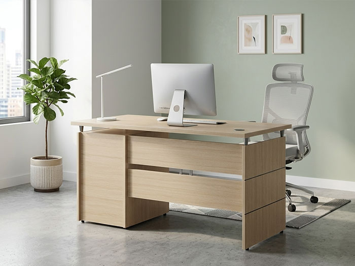 Bàn nhân viên gỗ công nghiệp melamine