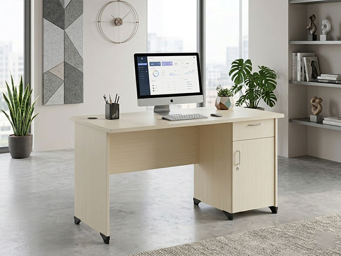 Bàn nhân viên gỗ công nghiệp melamine