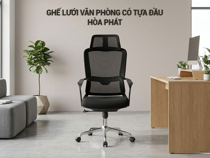 Ghế lưới văn phòng có tựa đầu