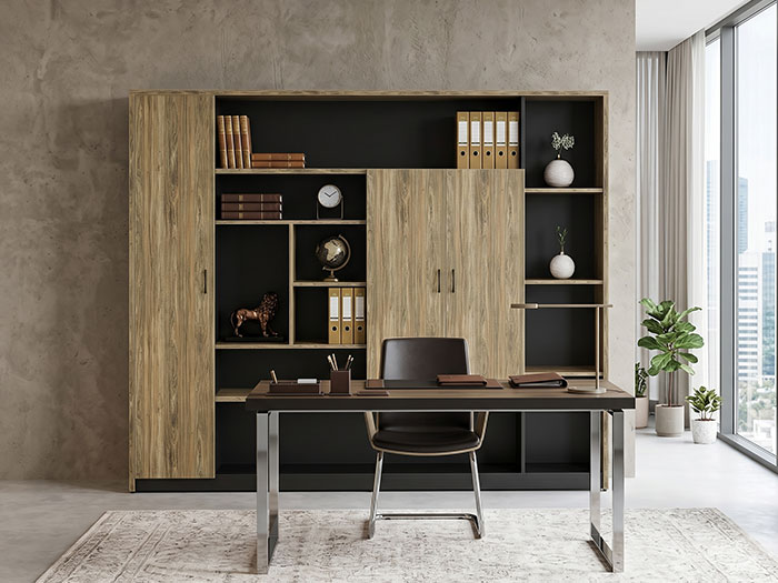 Tủ giám đốc kết hợp kệ trang trí