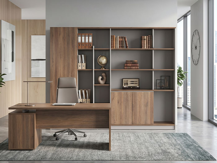 Tủ giám đốc kết hợp kệ trang trí