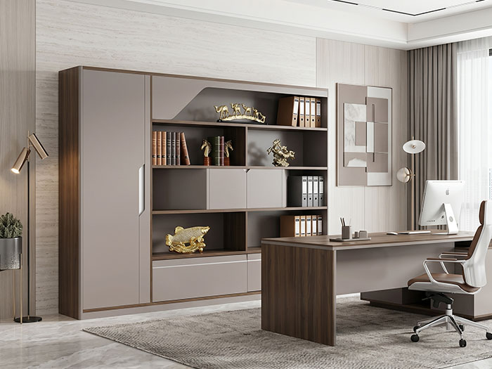 Tủ giám đốc kết hợp kệ trang trí