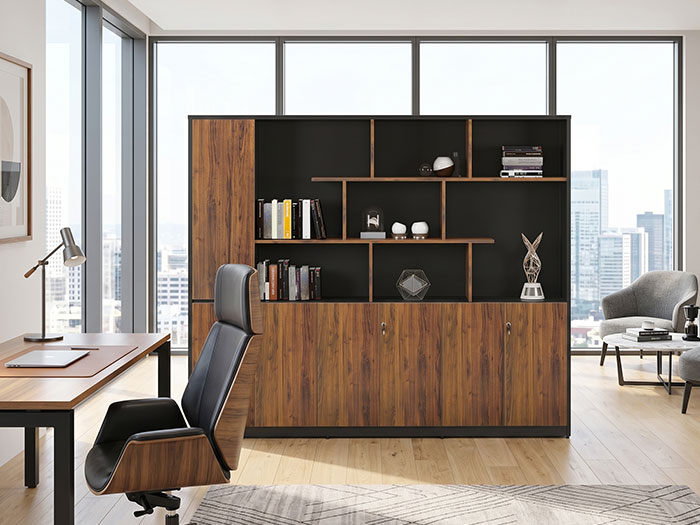 Tủ giám đốc kết hợp kệ trang trí