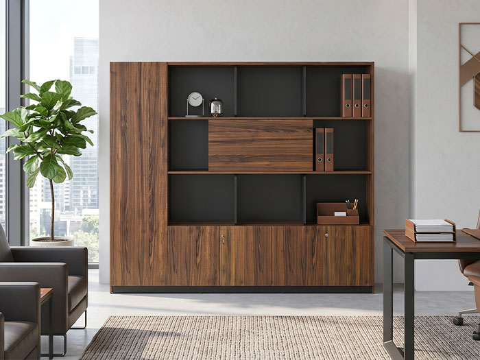 Tủ giám đốc kết hợp kệ trang trí