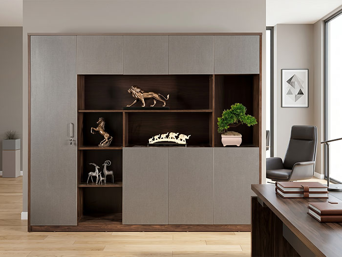 Tủ giám đốc kết hợp kệ trang trí
