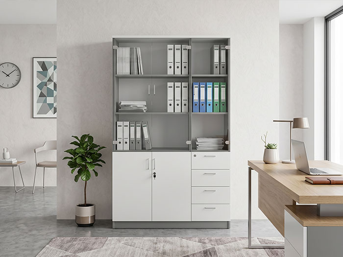 Tủ gỗ văn phòng Hòa Phát 3 buồng