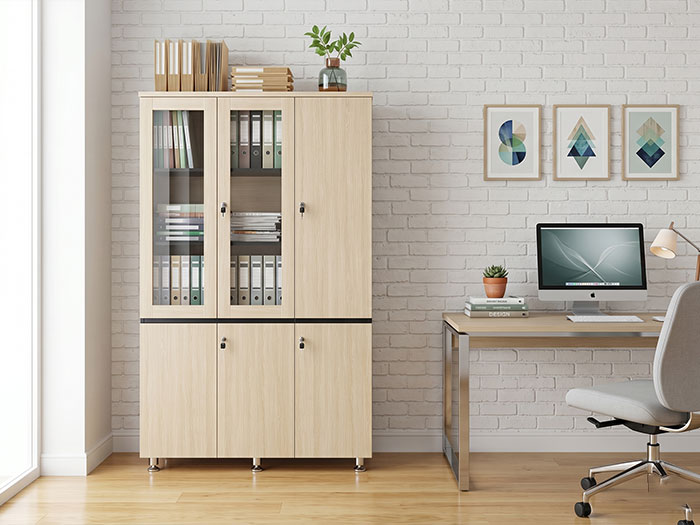 Tủ gỗ văn phòng Hòa Phát 3 buồng