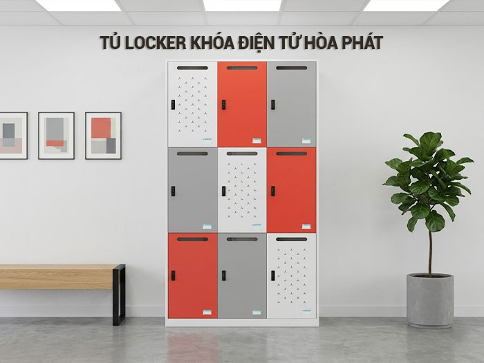 Tủ locker khóa điện tử