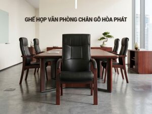 Ghế họp văn phòng chân gỗ