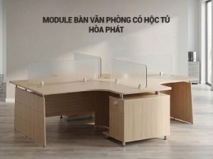 Module bàn văn phòng có hộc tủ
