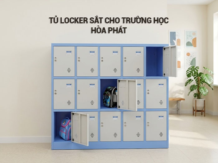 Tủ locker sắt cho trường học