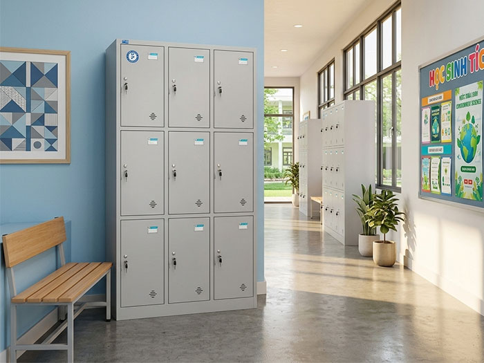 Tủ locker sắt cho trường học