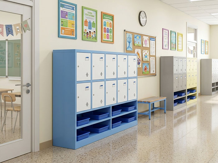 Tủ locker sắt cho trường học