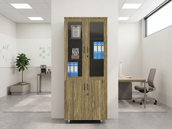 Tủ tài liệu gỗ Hòa Phát 2 cánh