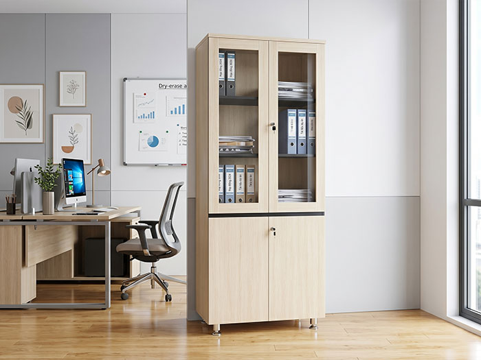 Tủ tài liệu gỗ Hòa Phát 2 cánh