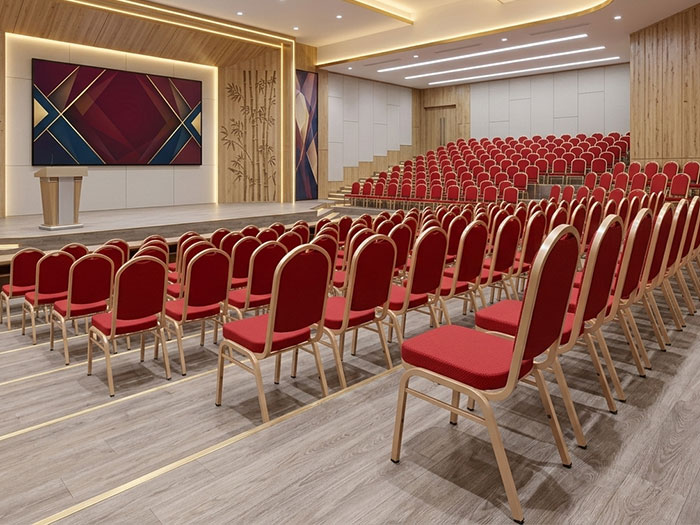 Ghế hội trường khung thép