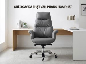 Ghế xoay da thật văn phòng