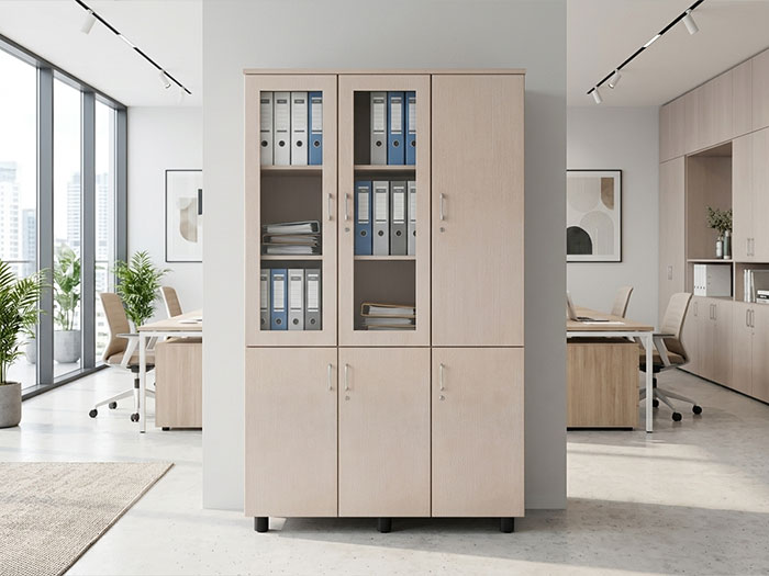 Tủ hồ sơ gỗ 3 cánh Hòa Phát