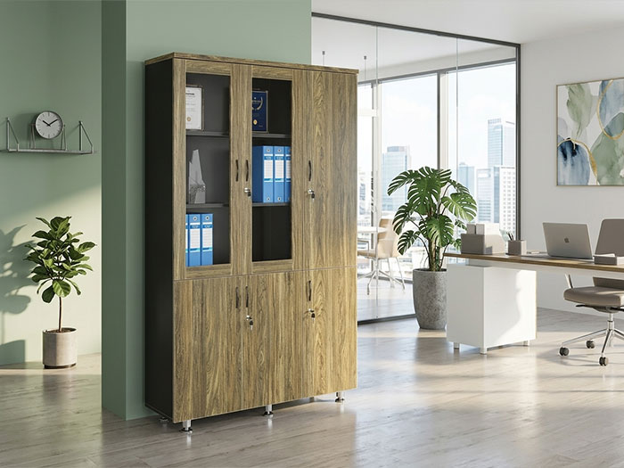 Tủ hồ sơ gỗ 3 cánh Hòa Phát
