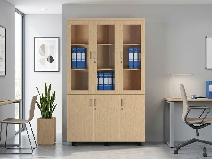 Tủ hồ sơ gỗ 3 cánh Hòa Phát