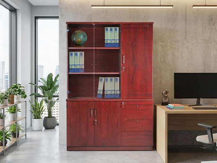 Tủ hồ sơ gỗ 3 cánh Hòa Phát