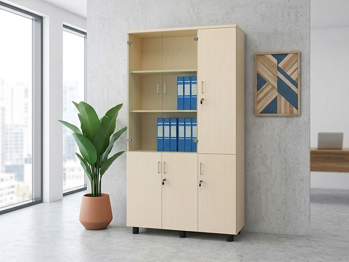 Tủ hồ sơ gỗ 3 cánh Hòa Phát