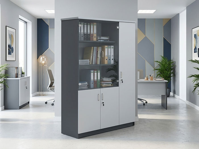 Tủ hồ sơ gỗ 3 cánh Hòa Phát