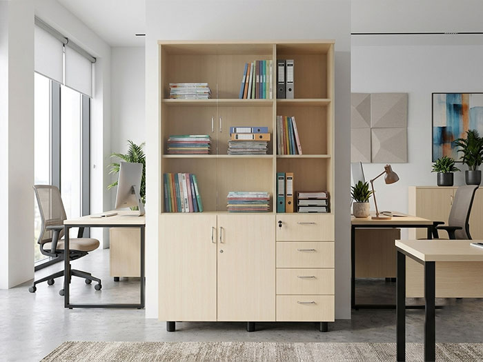 Tủ hồ sơ gỗ 3 cánh Hòa Phát